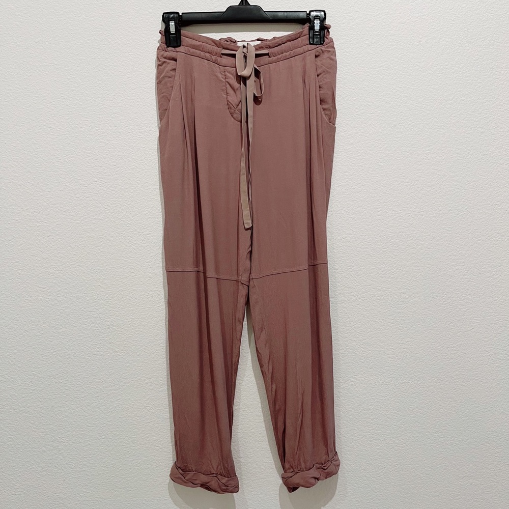 Aritzia Wilfred Drawstring Silk Pants in XXS